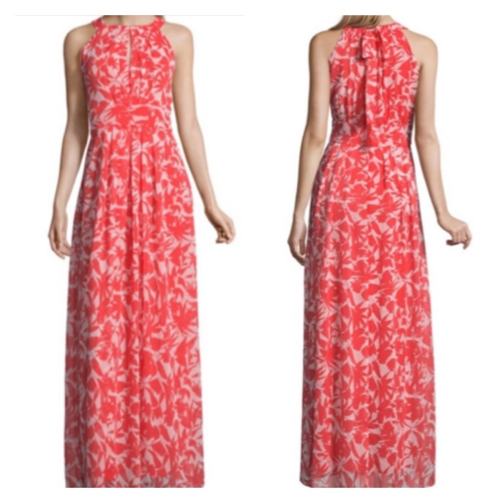 🌻SALE 5/$50 or 10/$75🌻 White and Coral Dress